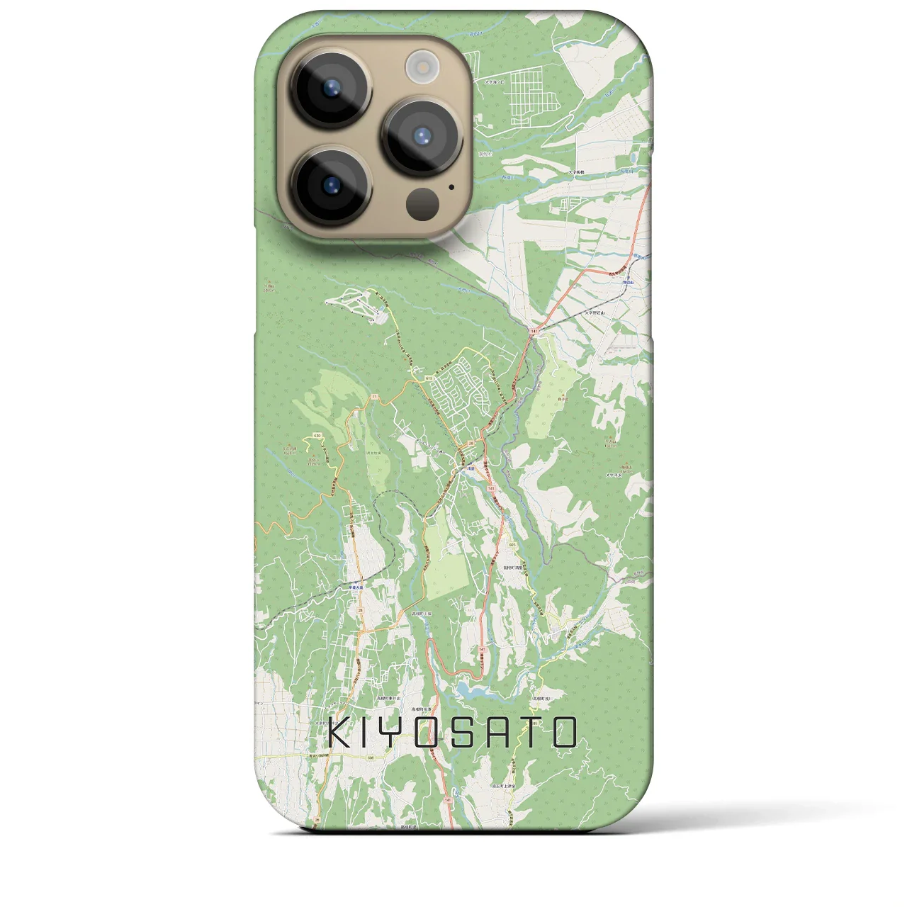 【清里(山梨県)】地図柄iPhoneケース(バックカバータイプ)