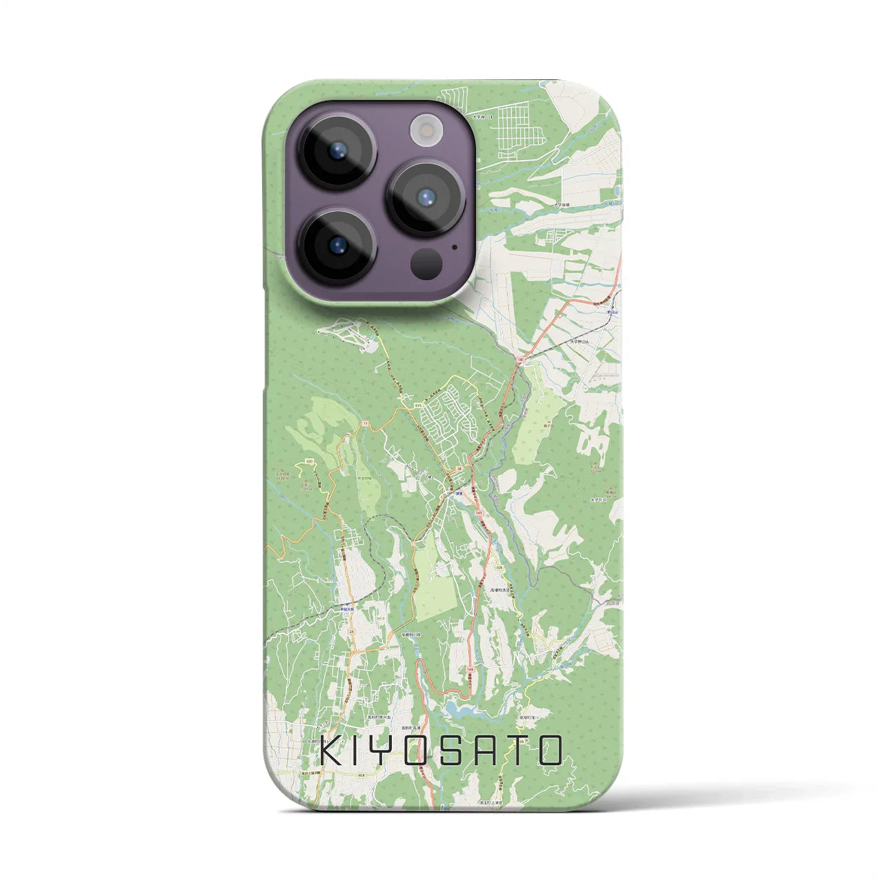 【清里(山梨県)】地図柄iPhoneケース(バックカバータイプ)