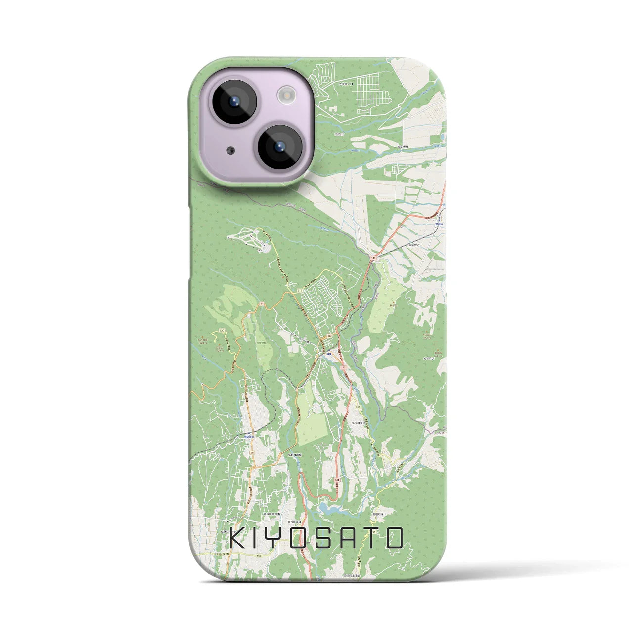 【清里(山梨県)】地図柄iPhoneケース(バックカバータイプ)