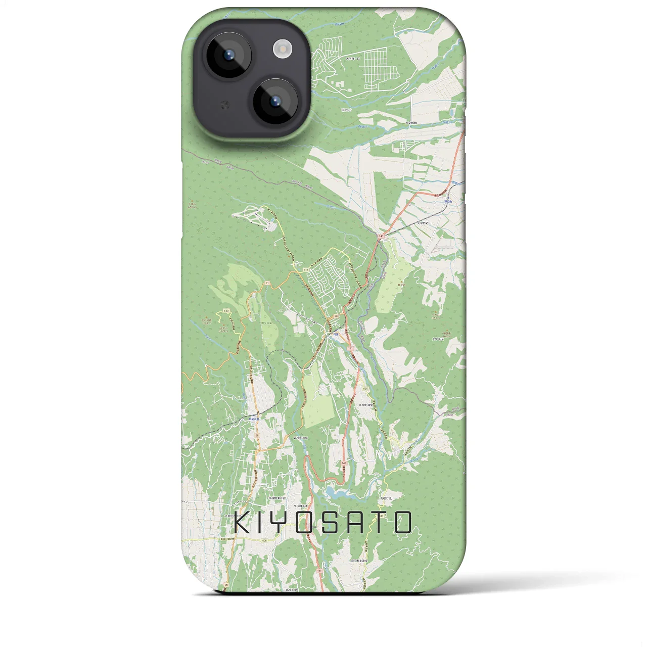 【清里(山梨県)】地図柄iPhoneケース(バックカバータイプ)