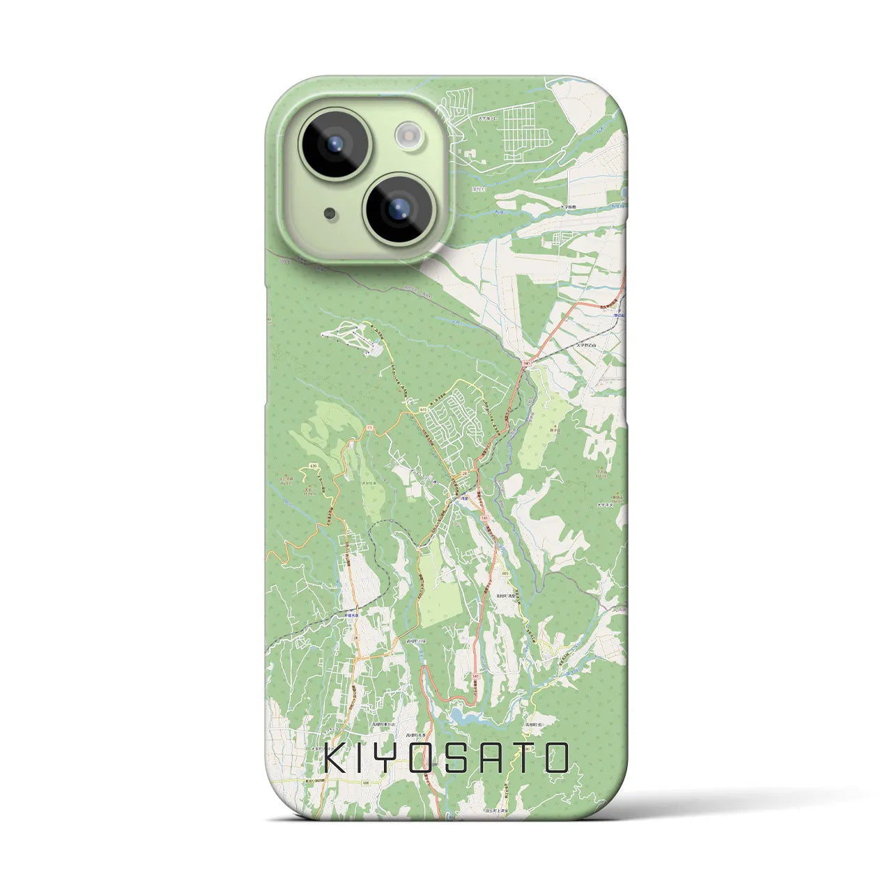 【清里(山梨県)】地図柄iPhoneケース(バックカバータイプ)