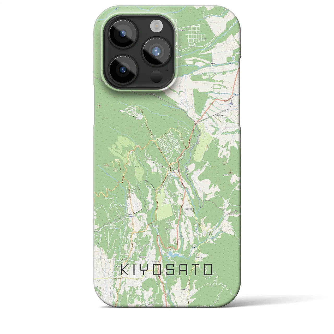 【清里(山梨県)】地図柄iPhoneケース(バックカバータイプ)