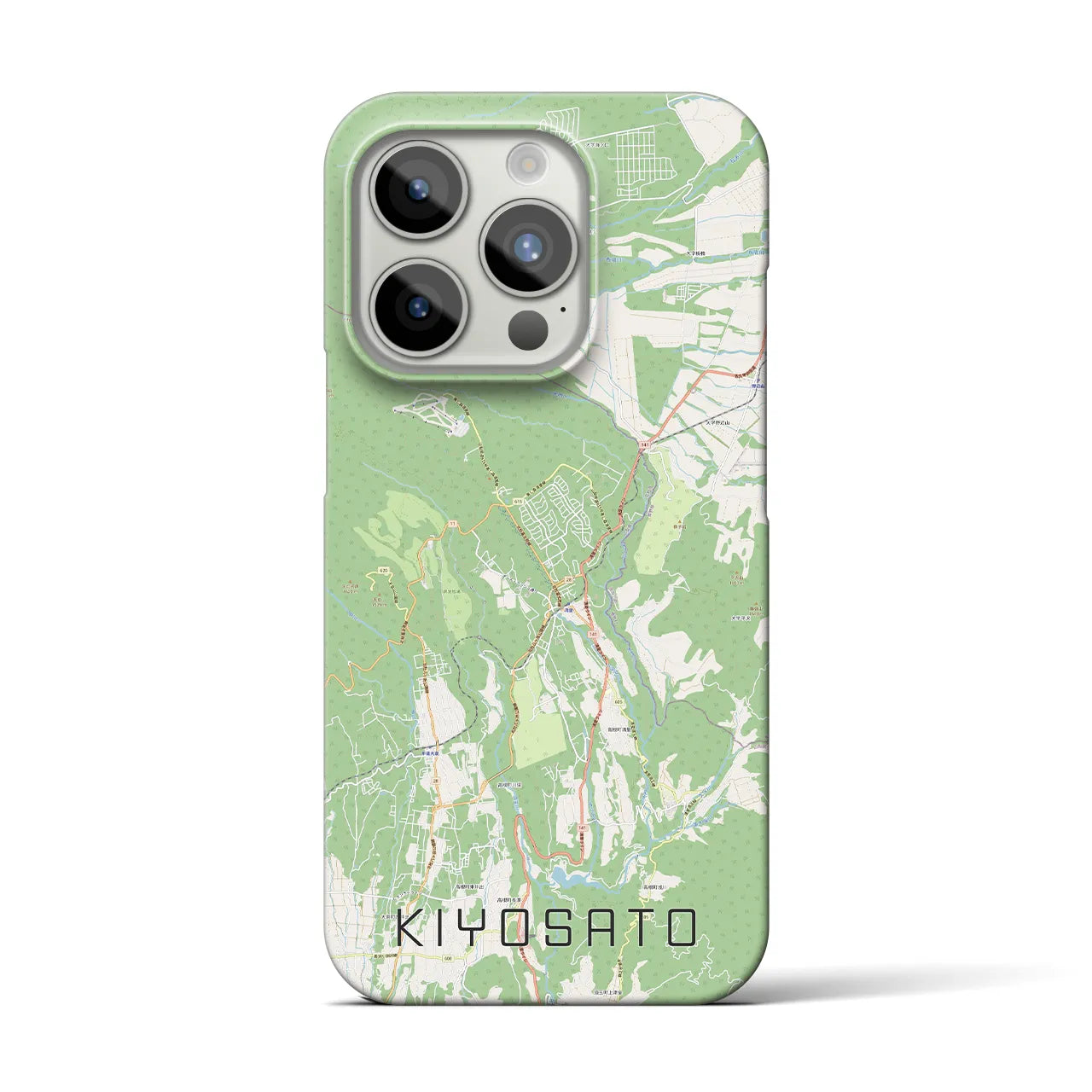 【清里(山梨県)】地図柄iPhoneケース(バックカバータイプ)