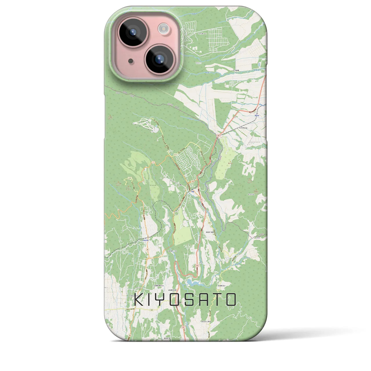 【清里(山梨県)】地図柄iPhoneケース(バックカバータイプ)