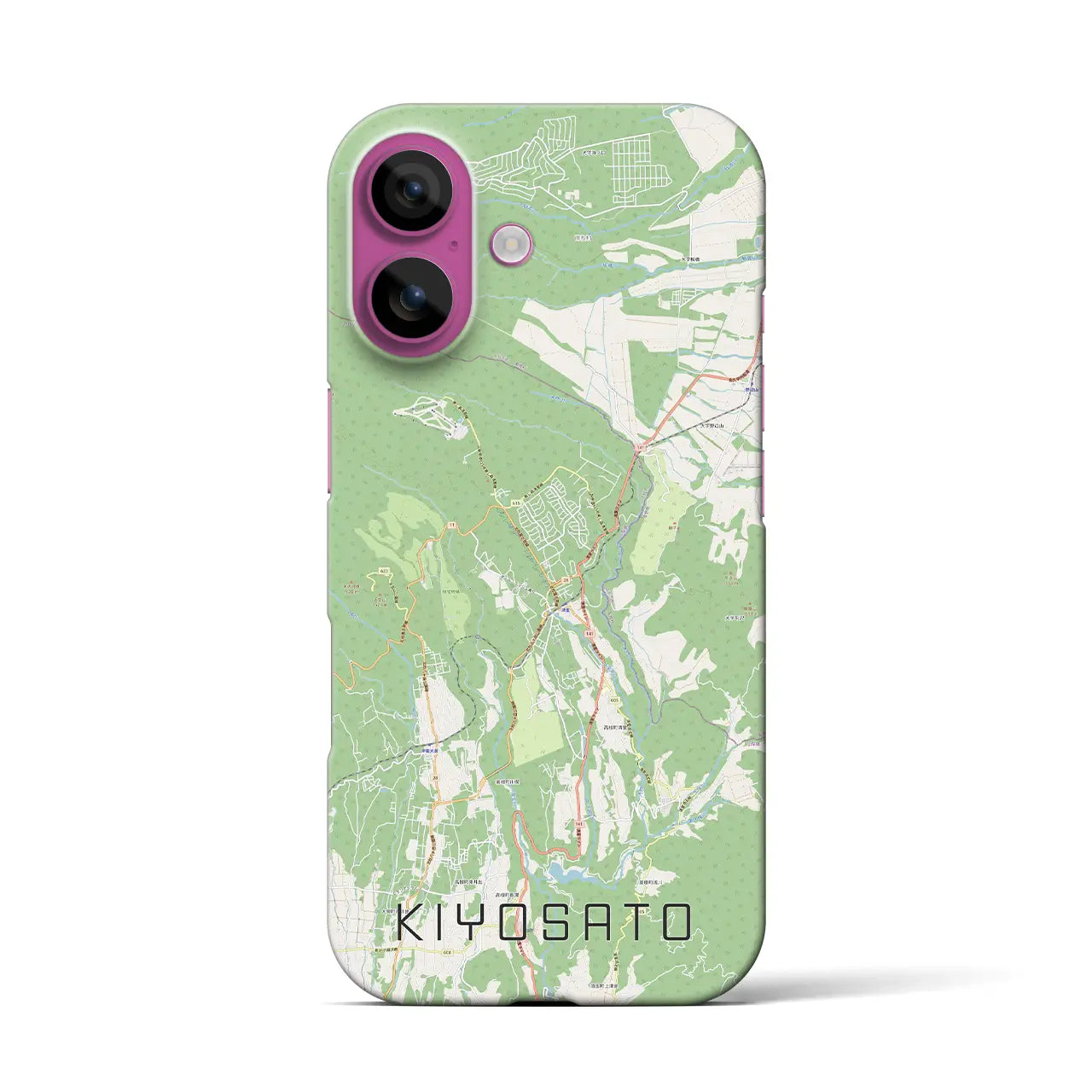 【清里(山梨県)】地図柄iPhoneケース(バックカバータイプ)