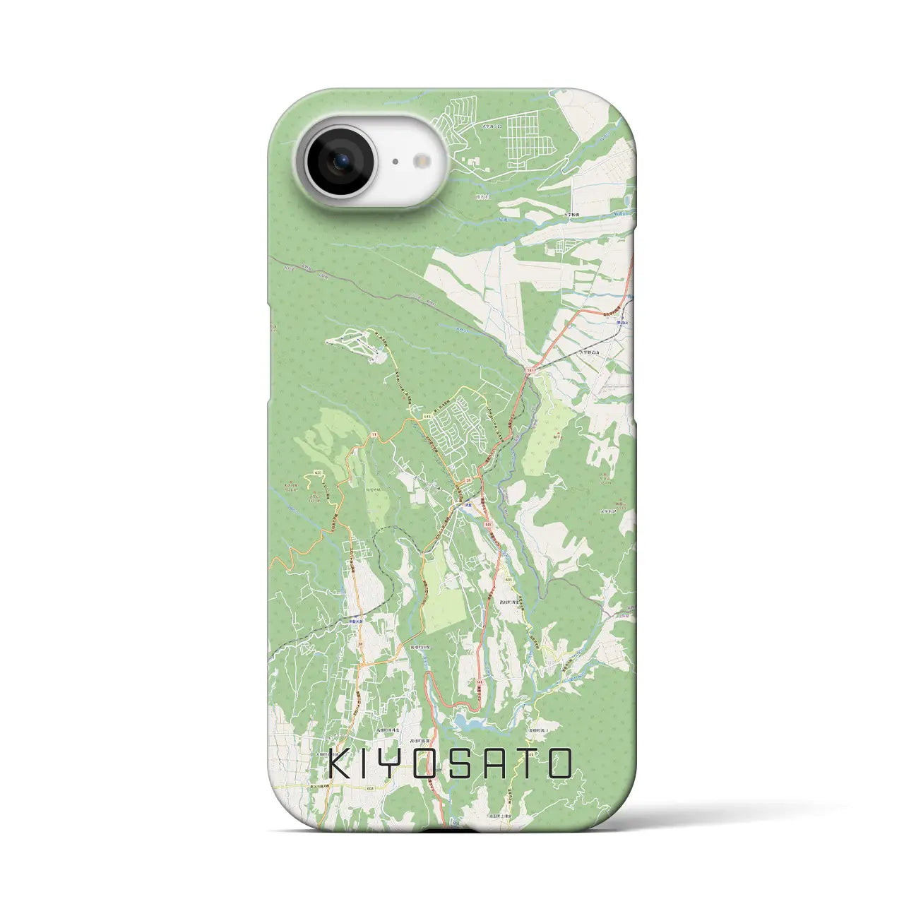 【清里(山梨県)】地図柄iPhoneケース(バックカバータイプ)