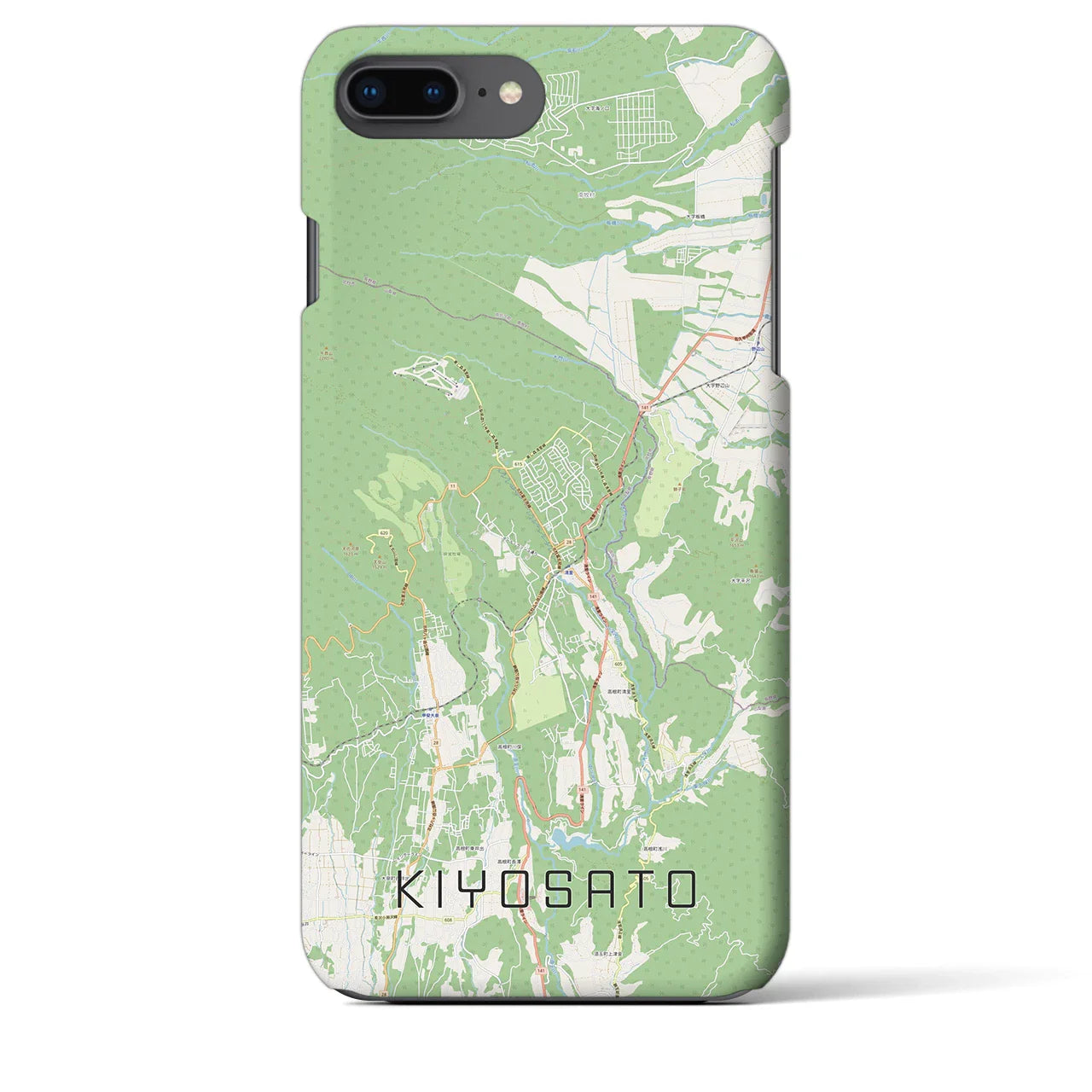 【清里(山梨県)】地図柄iPhoneケース(バックカバータイプ)