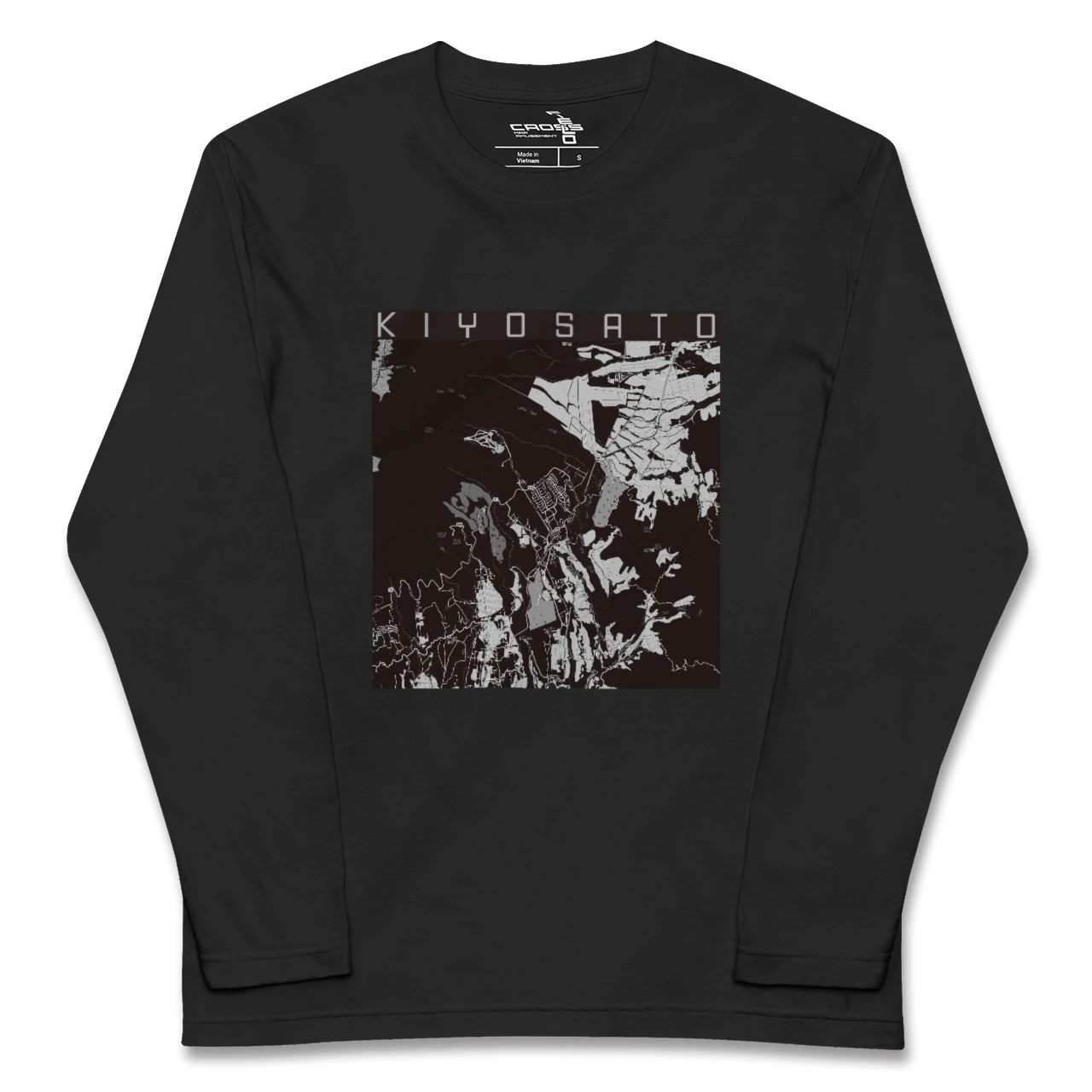 【清里(山梨県)】地図柄ロングスリーブTシャツ