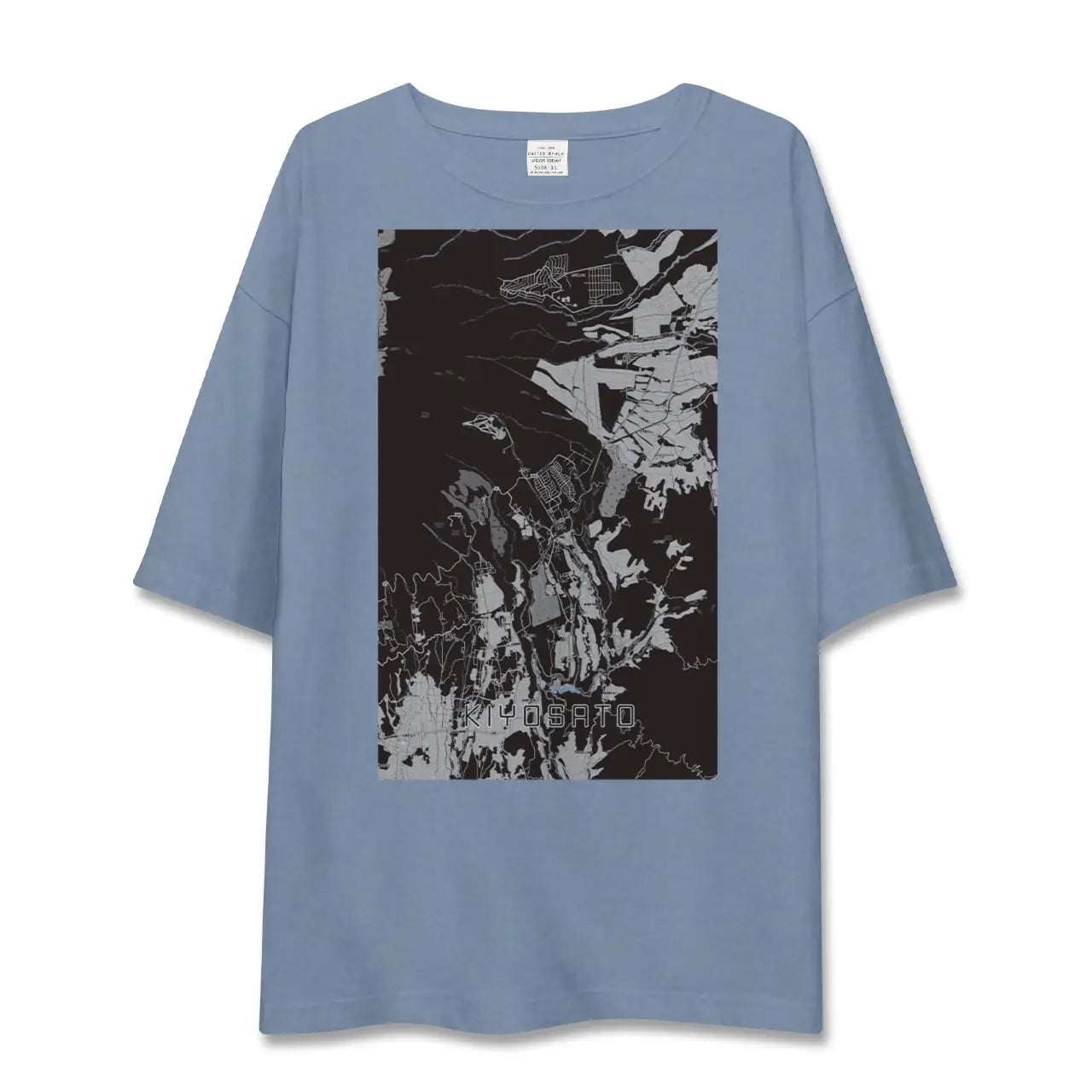 【清里(山梨県)】地図柄ビッグシルエットTシャツ
