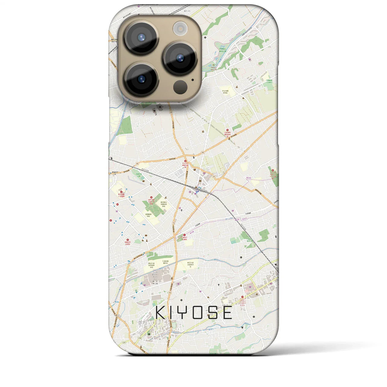 【清瀬(東京都)】地図柄iPhoneケース(バックカバータイプ)