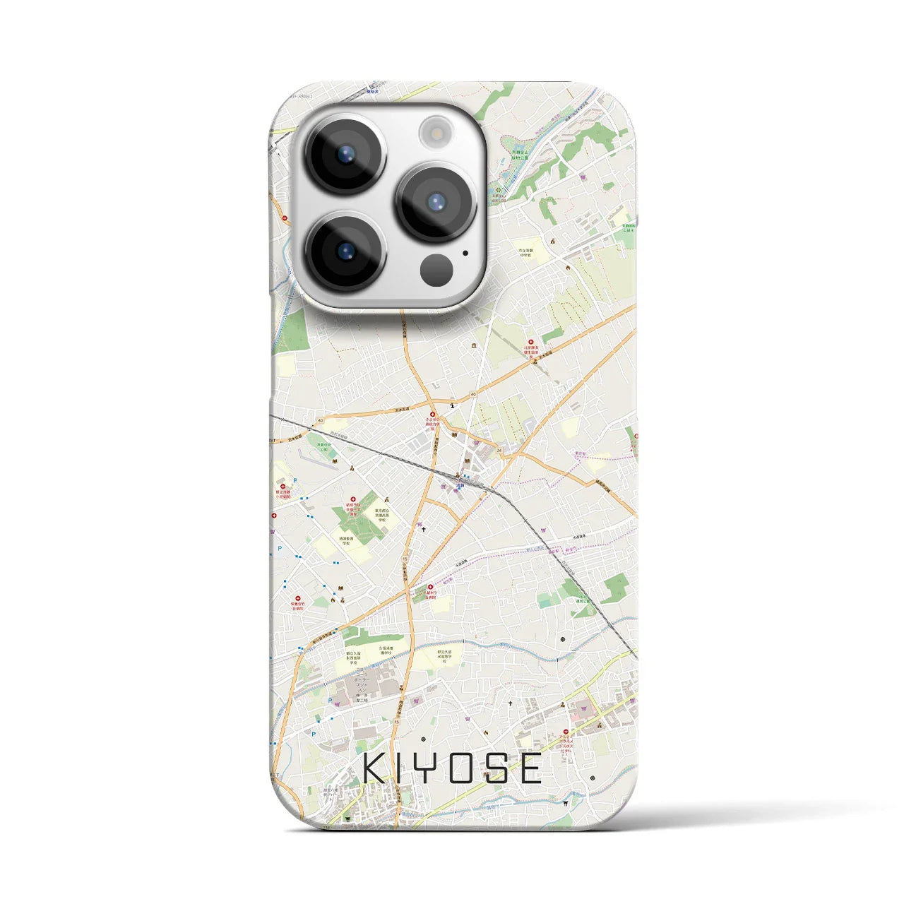 【清瀬(東京都)】地図柄iPhoneケース(バックカバータイプ)