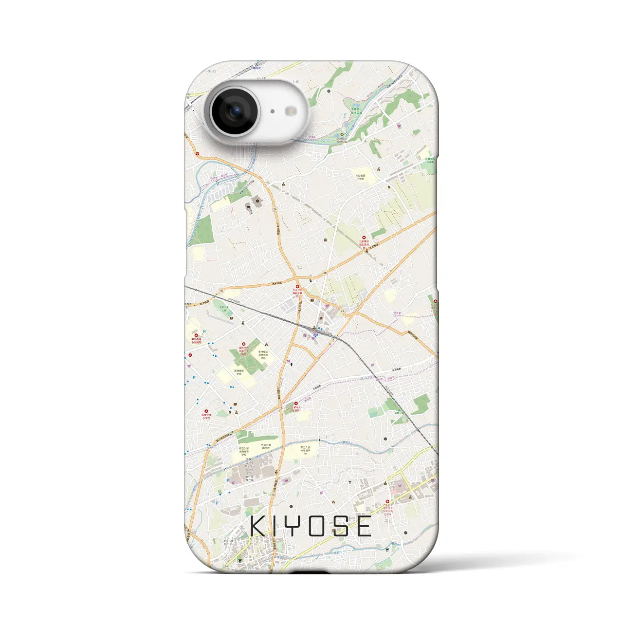 【清瀬(東京都)】地図柄iPhoneケース(バックカバータイプ)