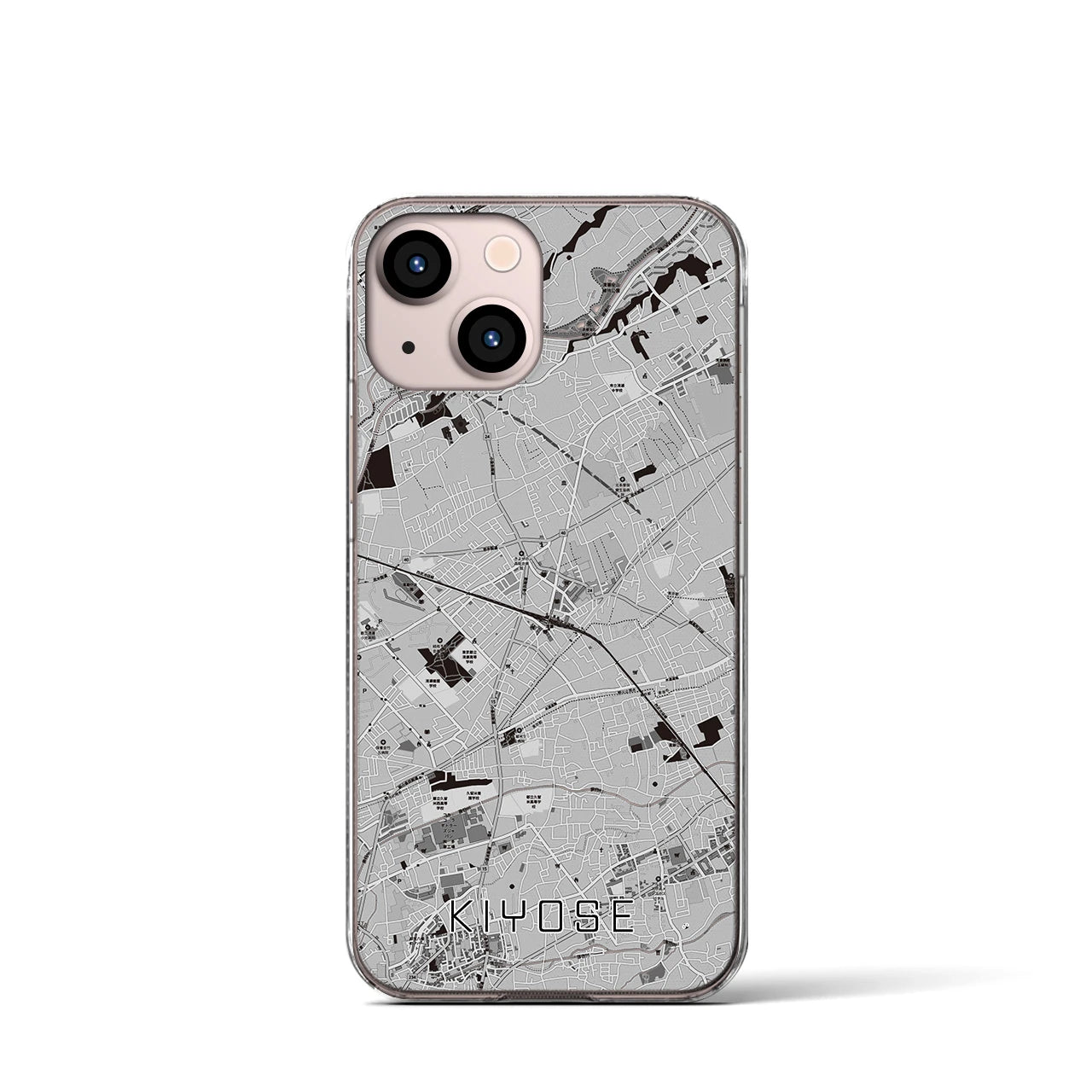 【清瀬(東京都)】地図柄iPhoneケース(クリアタイプ)