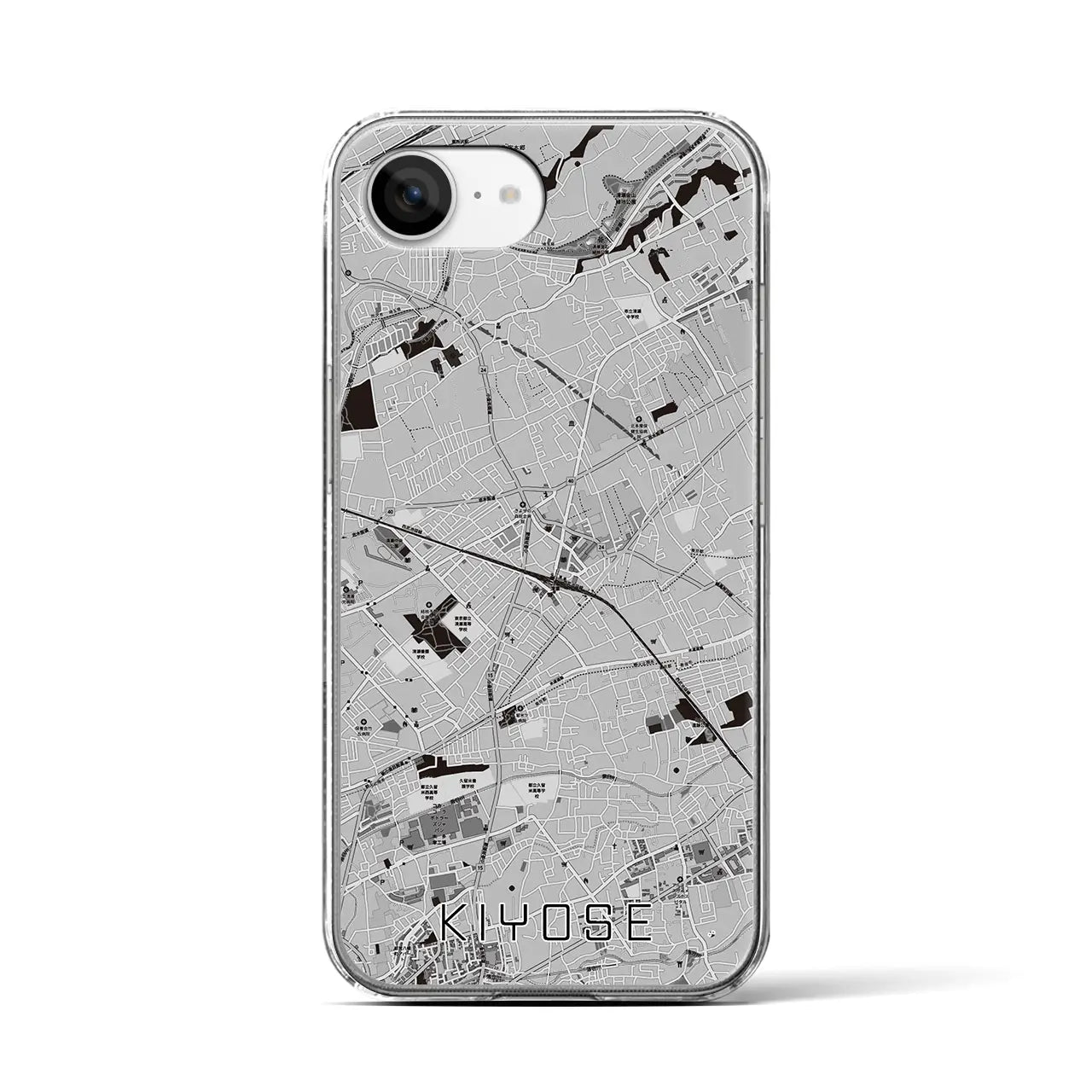 【清瀬(東京都)】地図柄iPhoneケース(クリアタイプ)