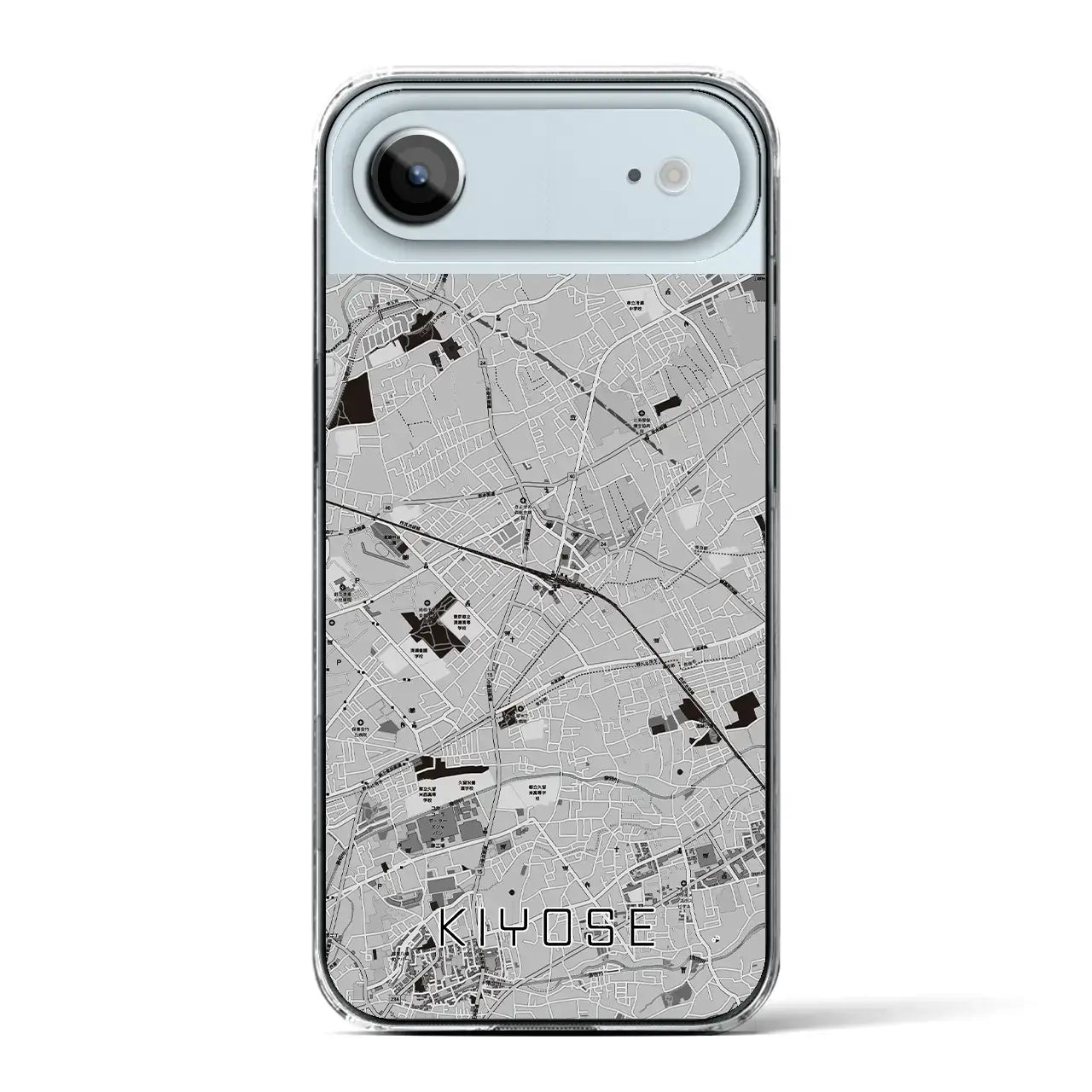 【清瀬(東京都)】地図柄iPhoneケース(クリアタイプ)