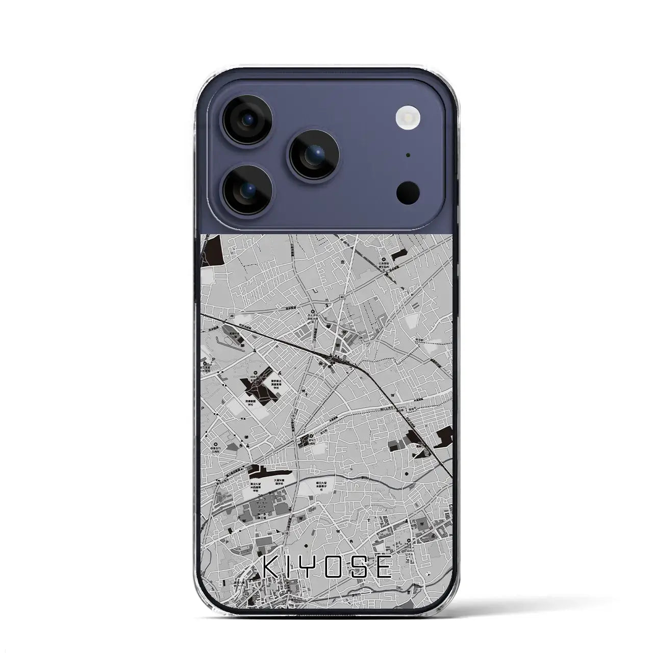 【清瀬(東京都)】地図柄iPhoneケース(クリアタイプ)