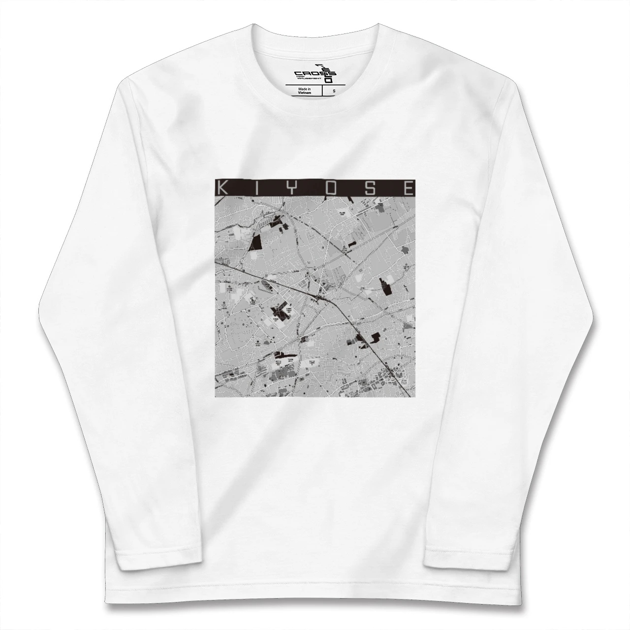 【清瀬(東京都)】地図柄ロングスリーブTシャツ