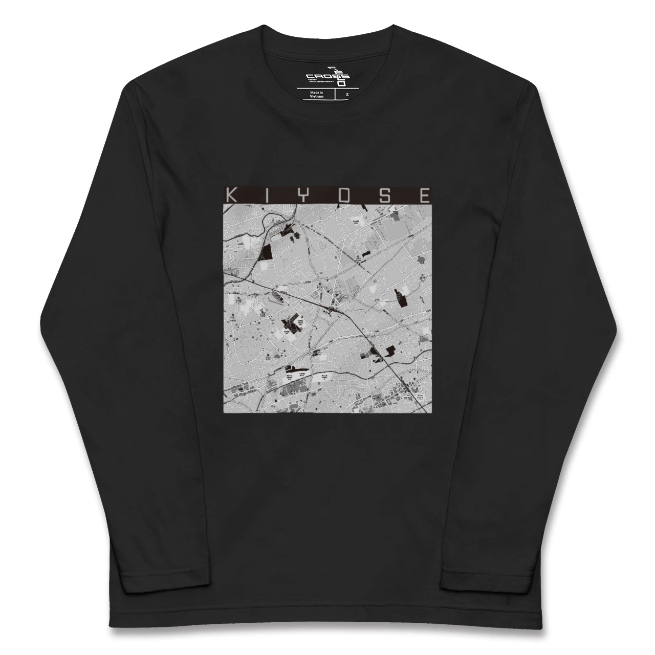 【清瀬(東京都)】地図柄ロングスリーブTシャツ