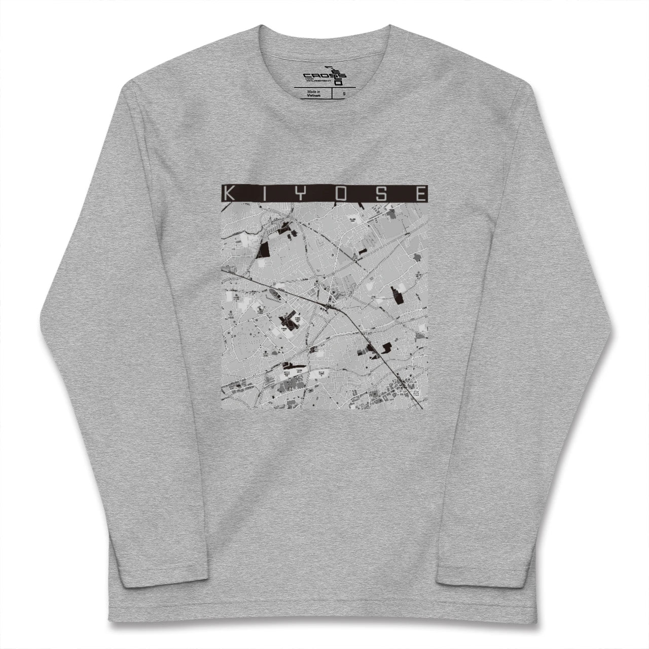【清瀬(東京都)】地図柄ロングスリーブTシャツ