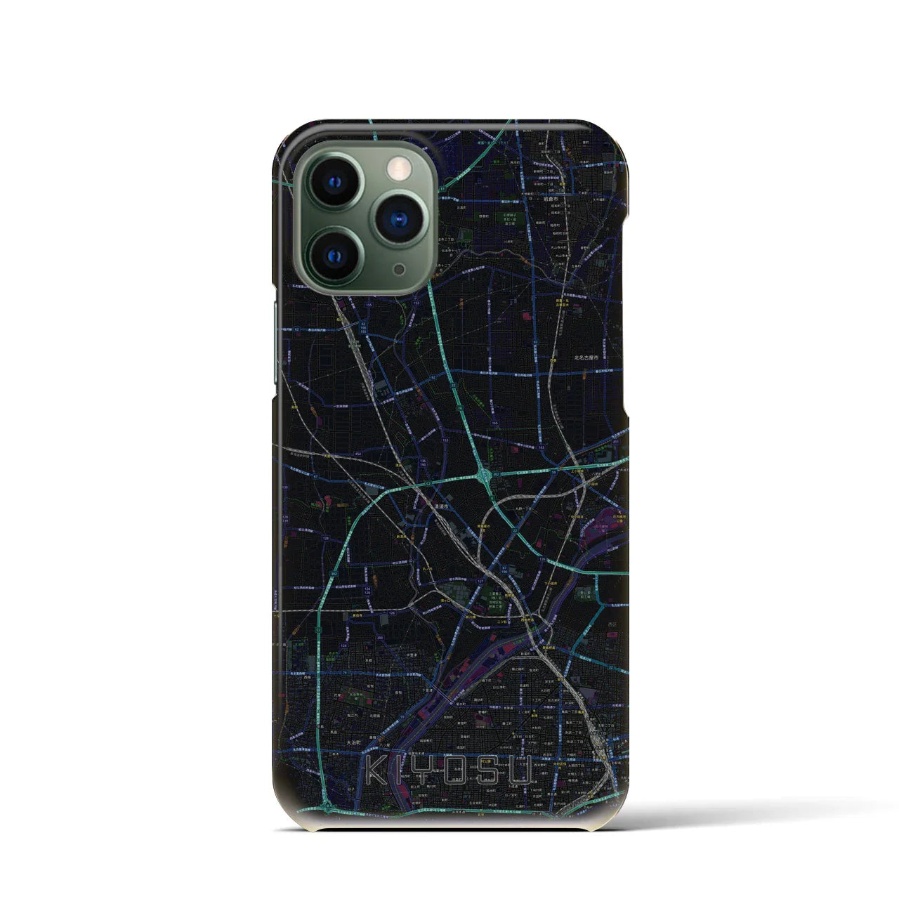 【清須(愛知県)】地図柄iPhoneケース(バックカバータイプ)
