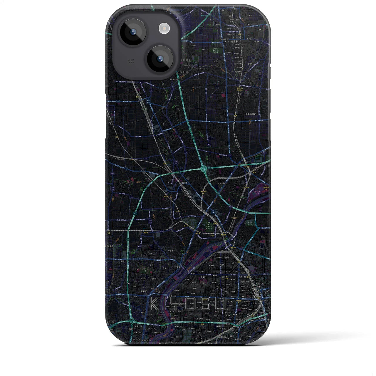 【清須(愛知県)】地図柄iPhoneケース(バックカバータイプ)