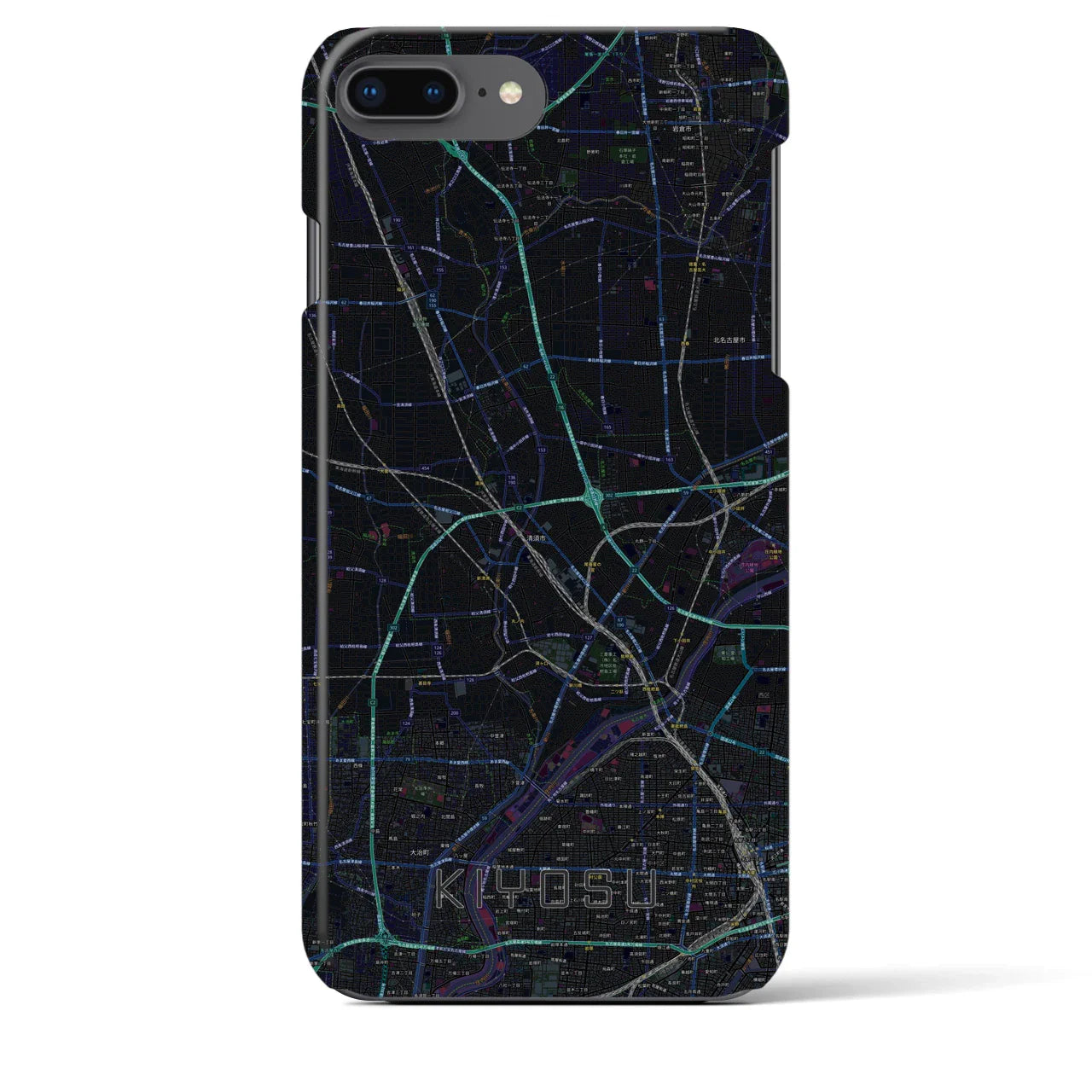 【清須(愛知県)】地図柄iPhoneケース(バックカバータイプ)