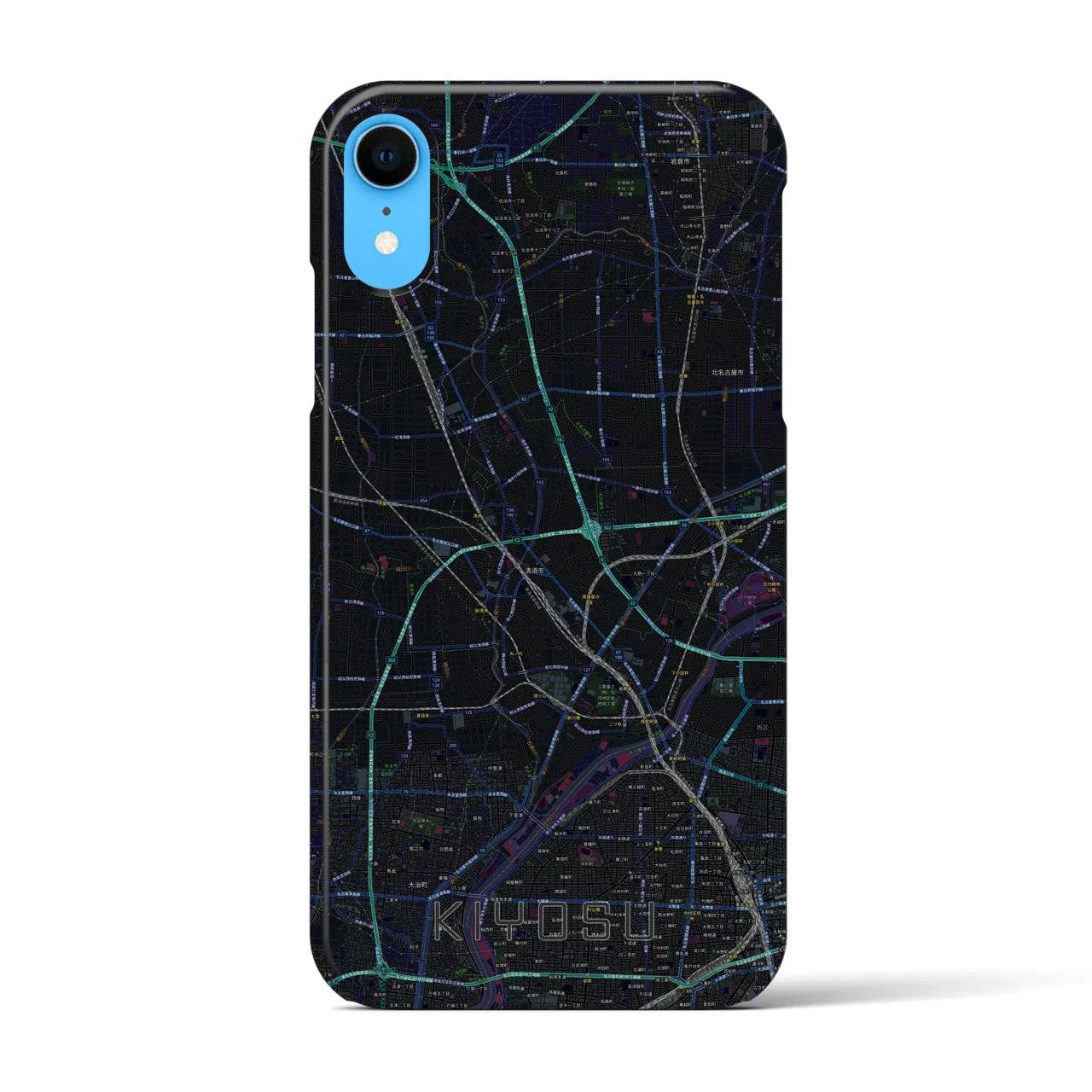 【清須(愛知県)】地図柄iPhoneケース(バックカバータイプ)