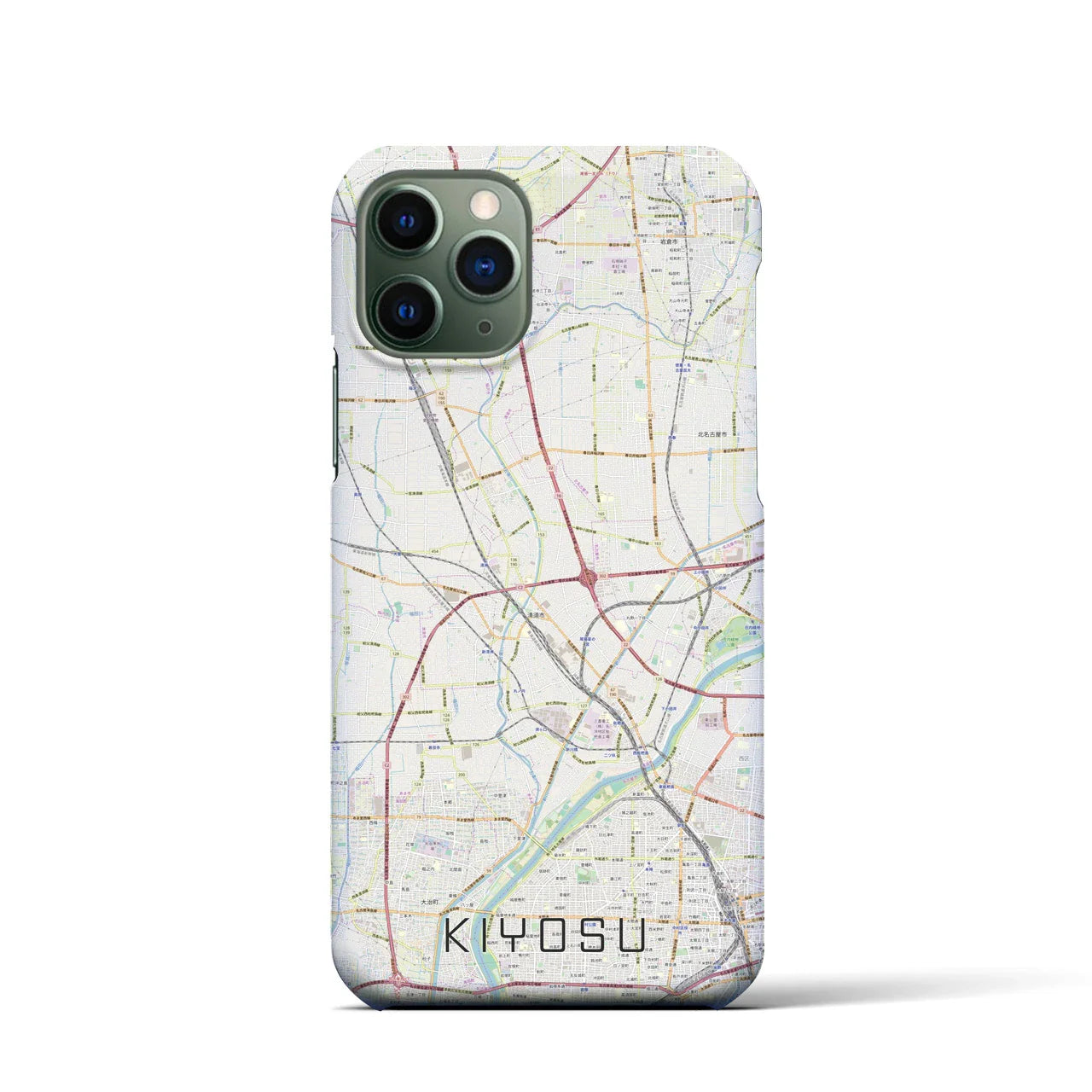 【清須(愛知県)】地図柄iPhoneケース(バックカバータイプ)