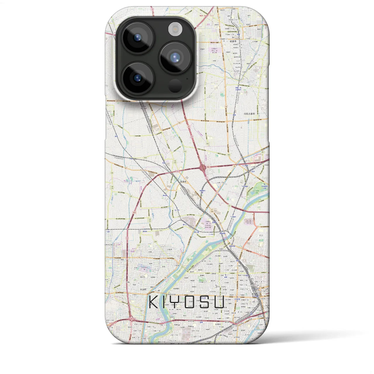 【清須(愛知県)】地図柄iPhoneケース(バックカバータイプ)