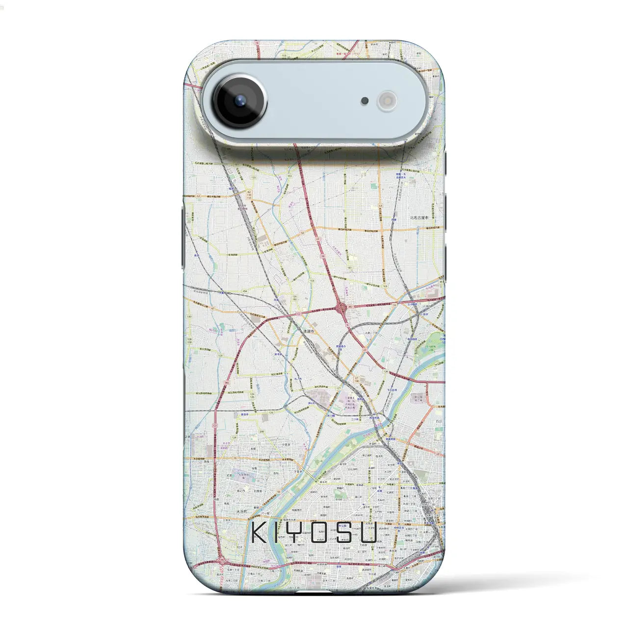 【清須(愛知県)】地図柄iPhoneケース(バックカバータイプ)