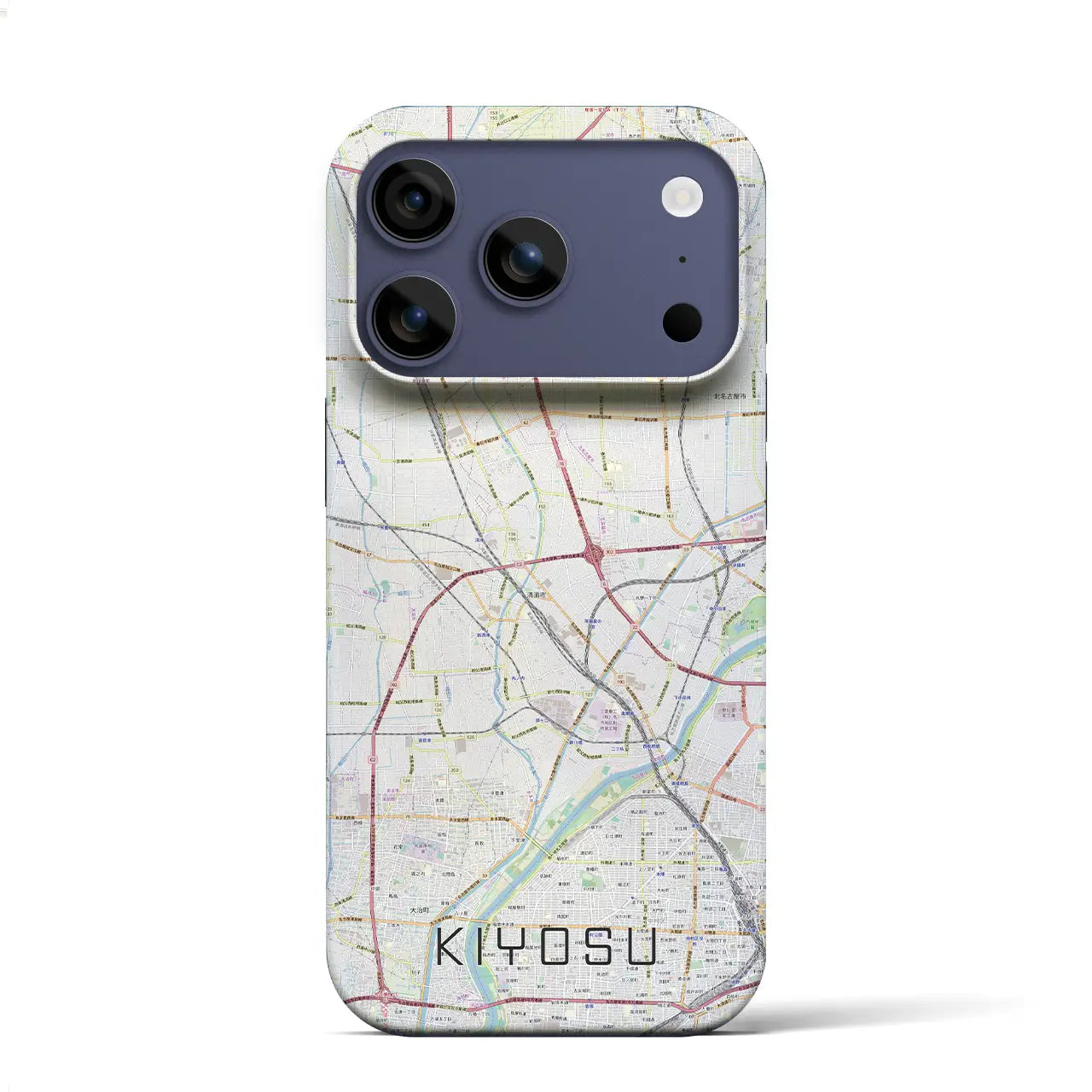 【清須(愛知県)】地図柄iPhoneケース(バックカバータイプ)
