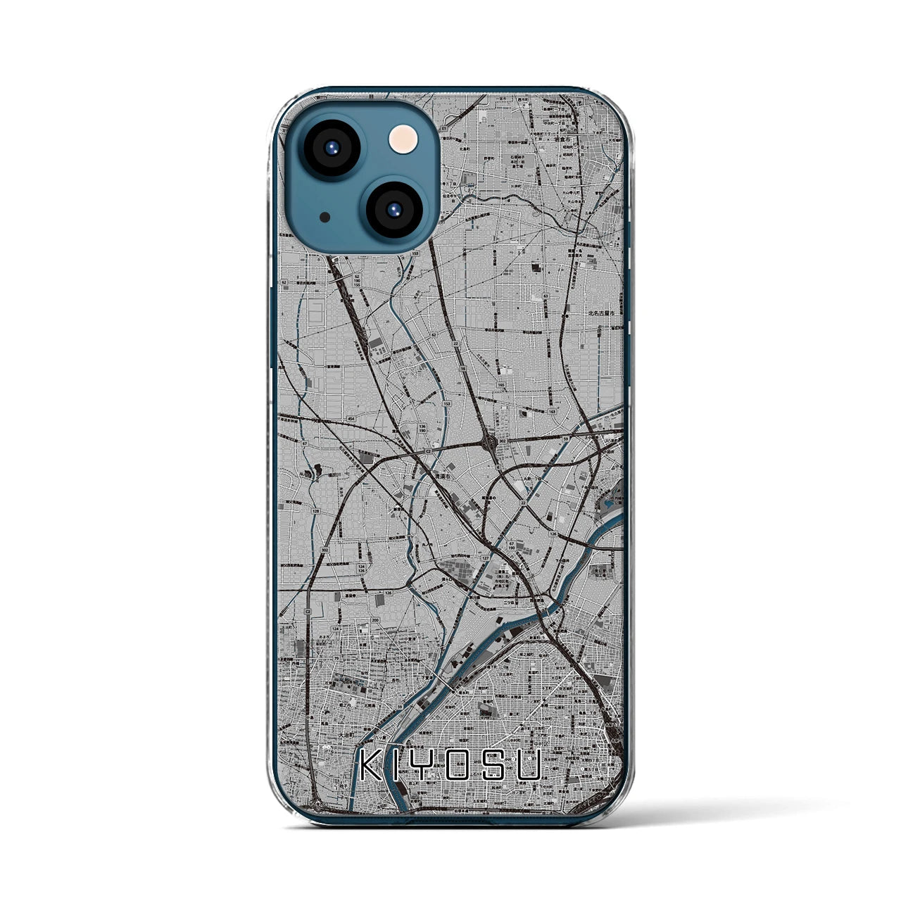 【清須(愛知県)】地図柄iPhoneケース(クリアタイプ)