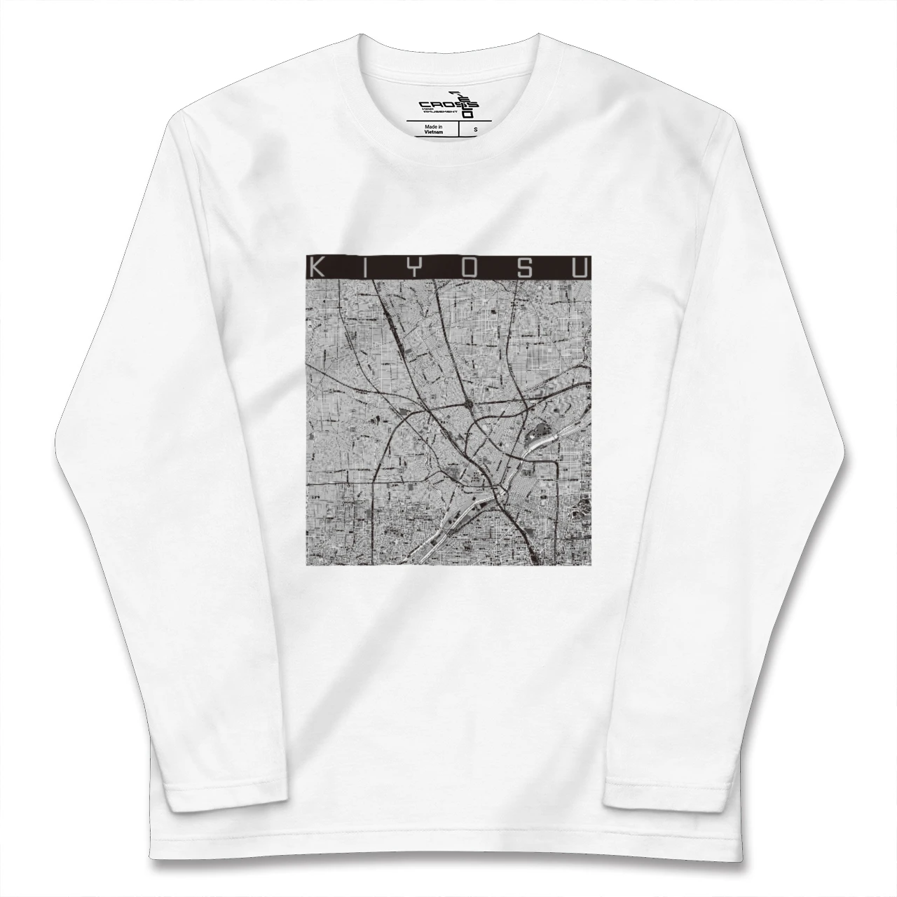 【清須(愛知県)】地図柄ロングスリーブTシャツ