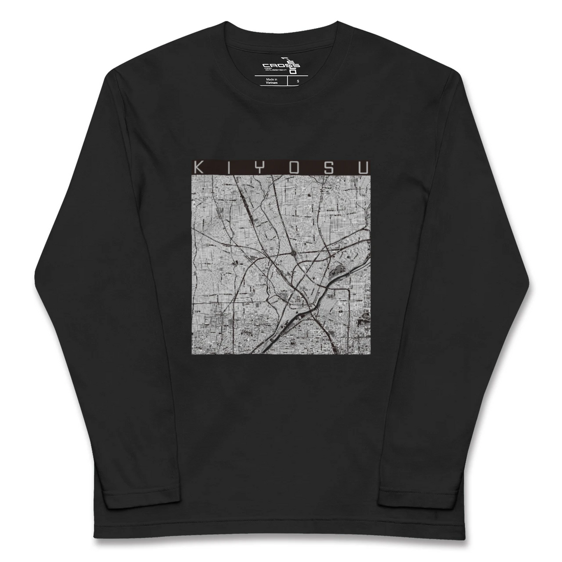 【清須(愛知県)】地図柄ロングスリーブTシャツ
