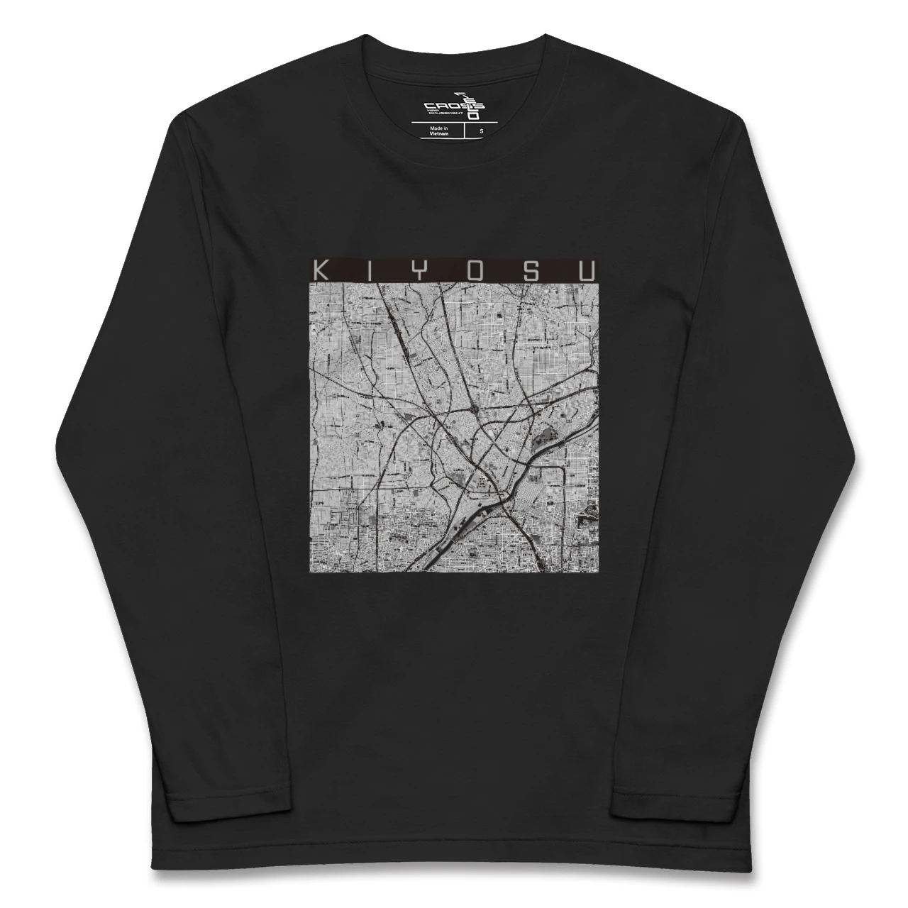 【清須(愛知県)】地図柄ロングスリーブTシャツ