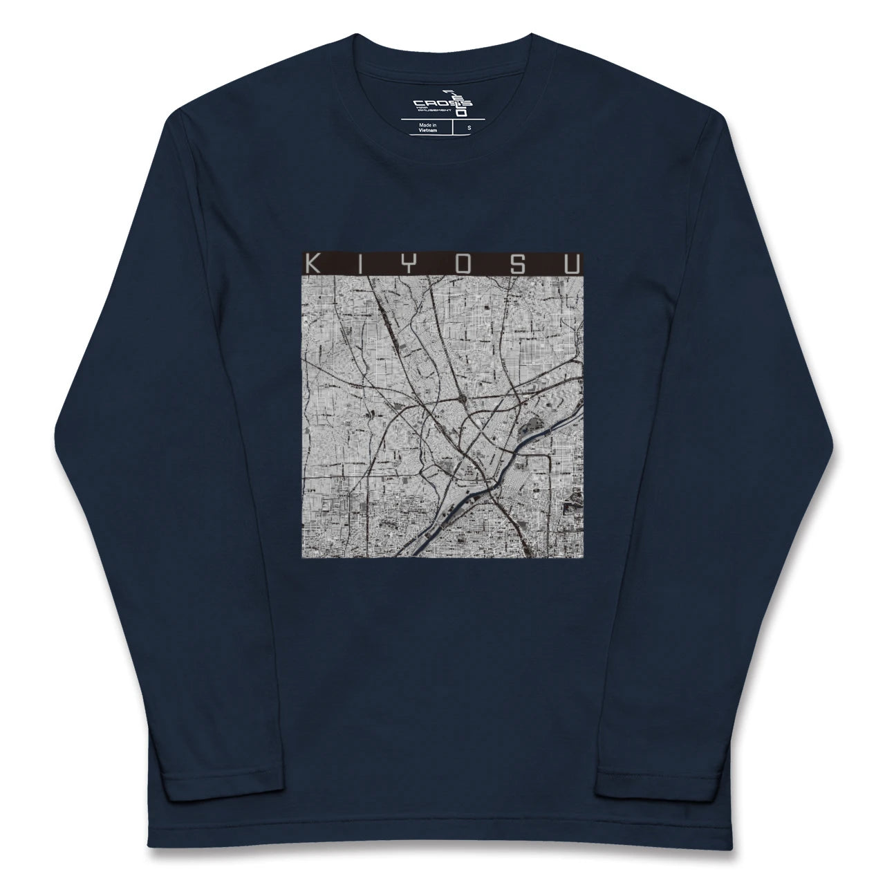 【清須(愛知県)】地図柄ロングスリーブTシャツ