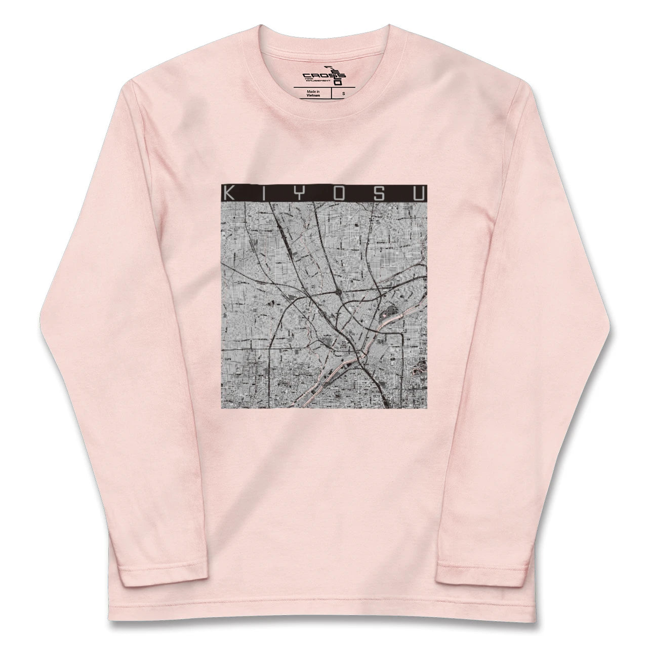 【清須(愛知県)】地図柄ロングスリーブTシャツ