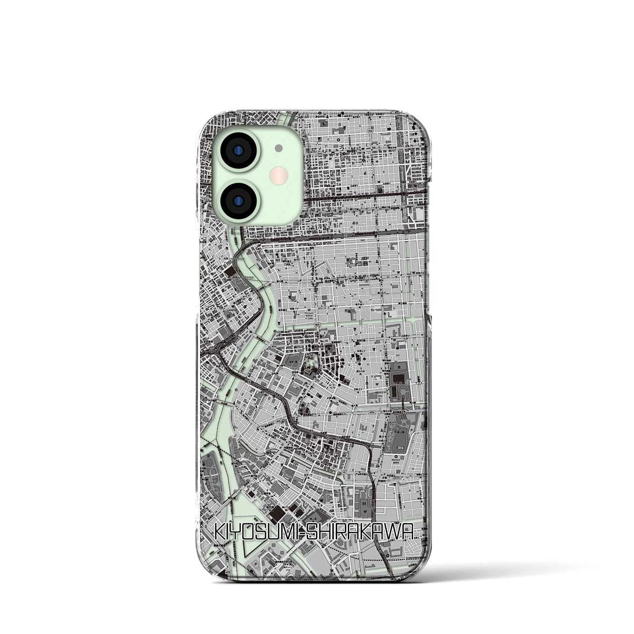 【清澄白河(東京都)】地図柄iPhoneケース(クリアタイプ)