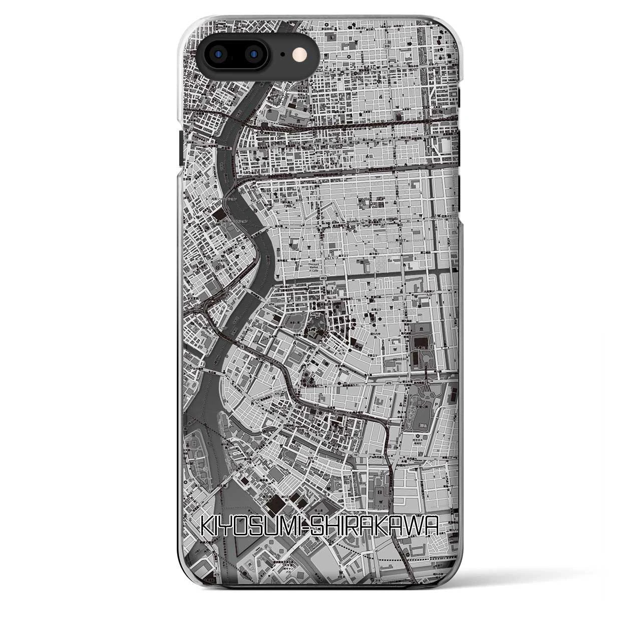 【清澄白河(東京都)】地図柄iPhoneケース(クリアタイプ)
