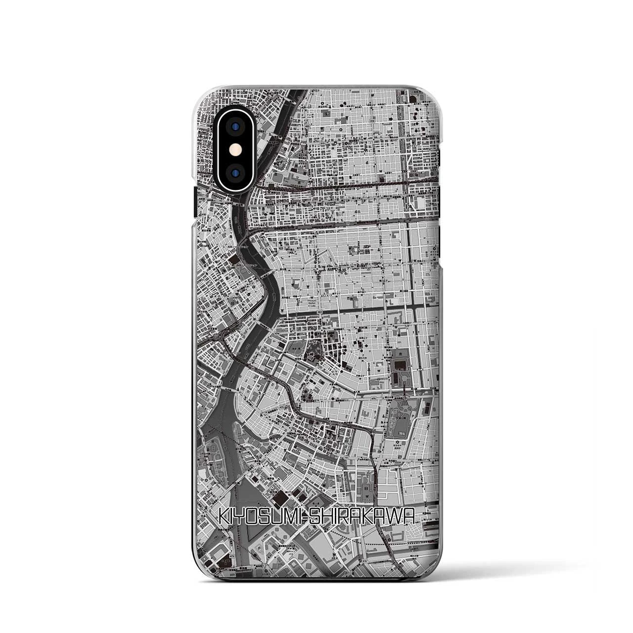 【清澄白河(東京都)】地図柄iPhoneケース(クリアタイプ)
