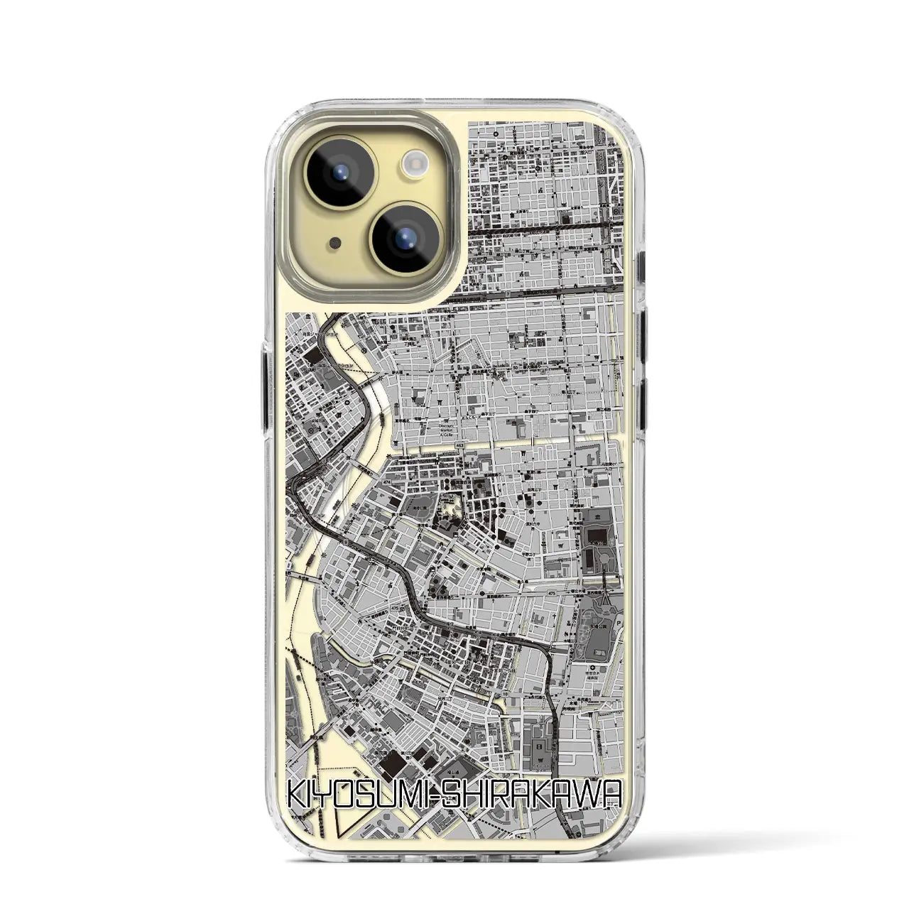 【清澄白河(東京都)】地図柄iPhoneケース(MagSafeタイプ)