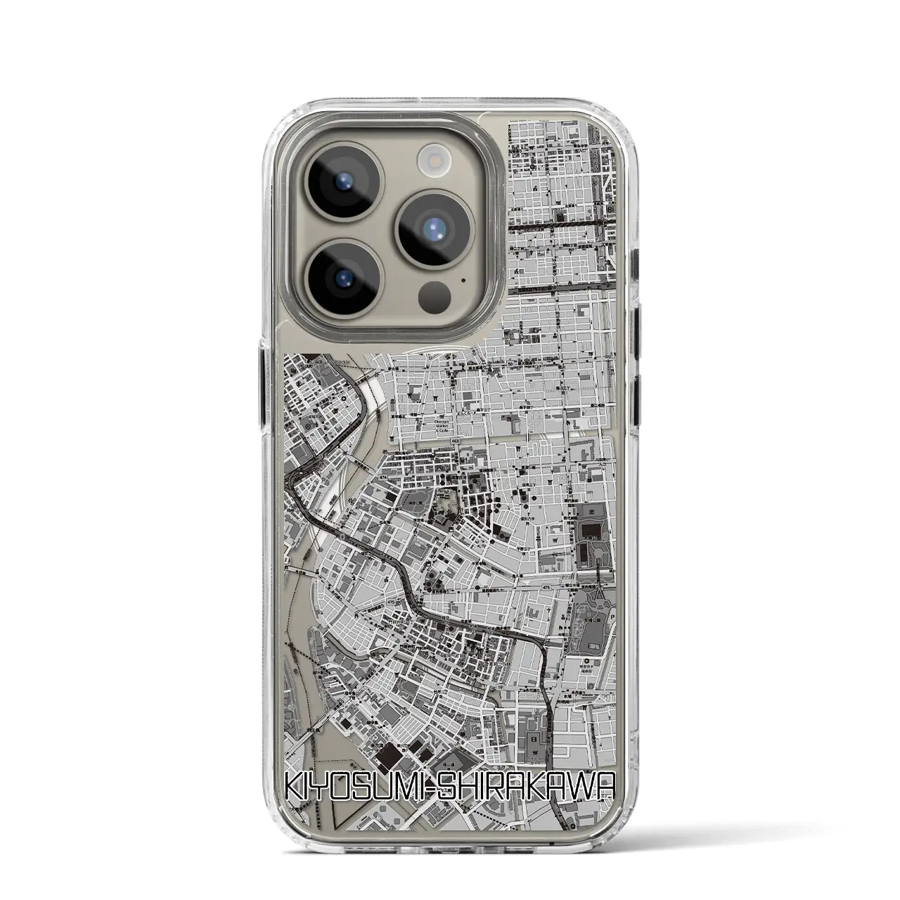 【清澄白河(東京都)】地図柄iPhoneケース(MagSafeタイプ)