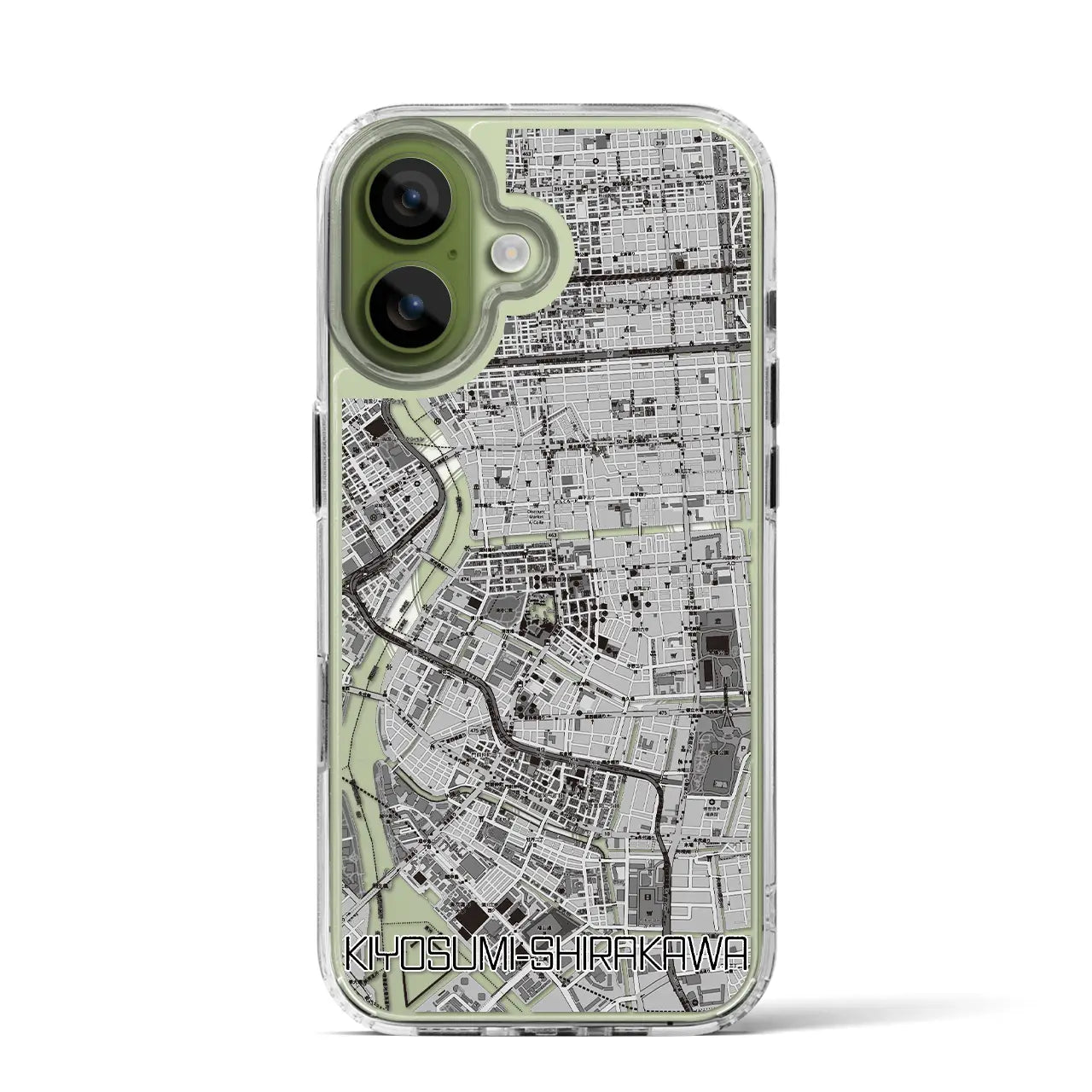 【清澄白河(東京都)】地図柄iPhoneケース(MagSafeタイプ)
