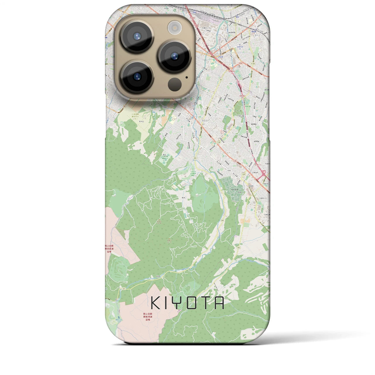【清田(北海道)】地図柄iPhoneケース(バックカバータイプ)