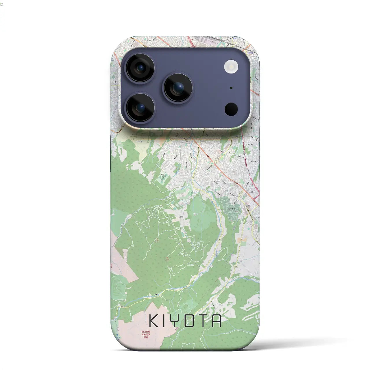 【清田(北海道)】地図柄iPhoneケース(バックカバータイプ)