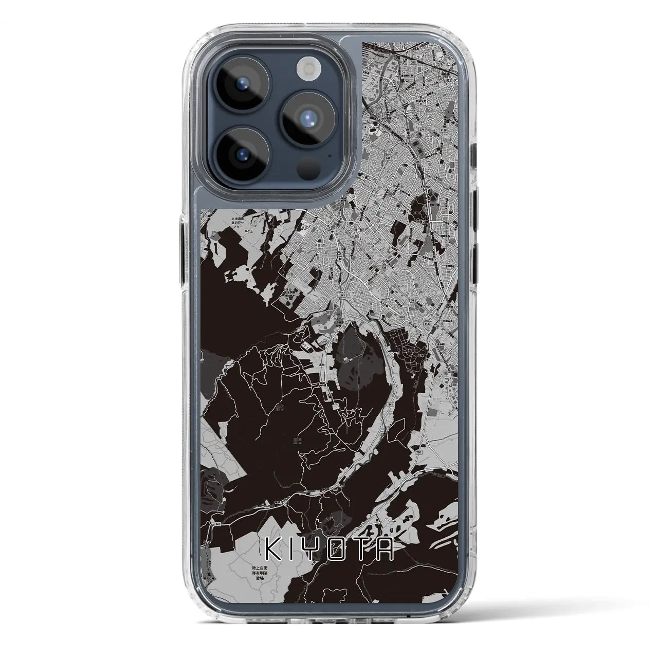 【清田(北海道)】地図柄iPhoneケース(MagSafeタイプ)
