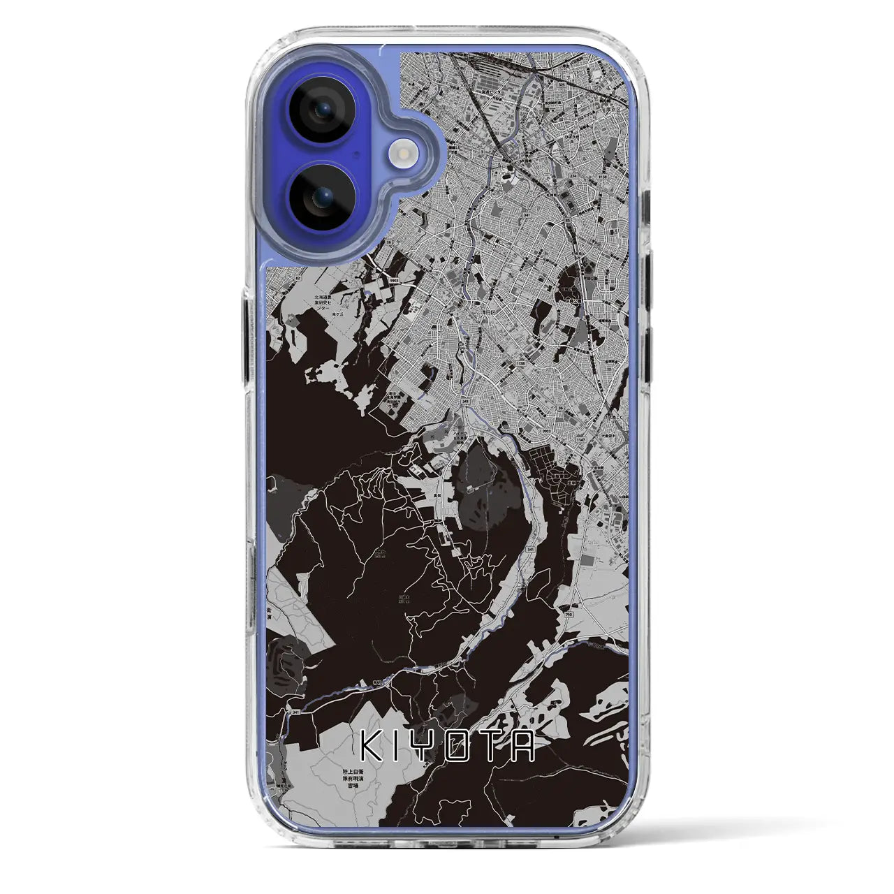 【清田(北海道)】地図柄iPhoneケース(MagSafeタイプ)