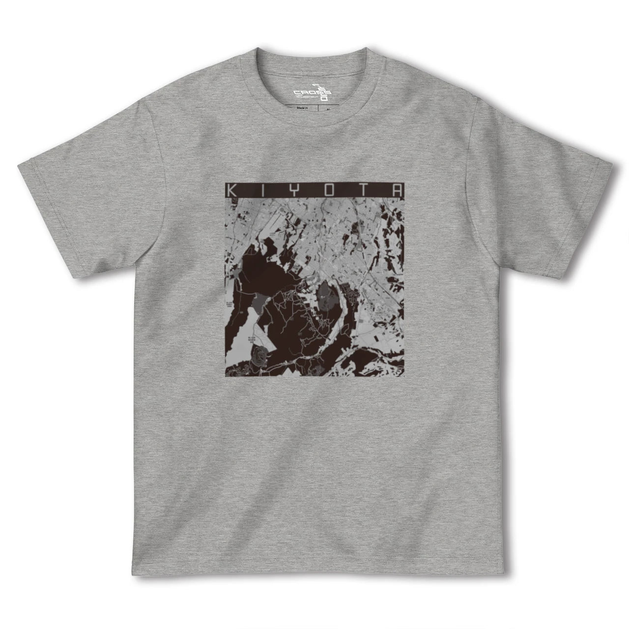 【清田(北海道)】地図柄ヘビーウェイトTシャツ