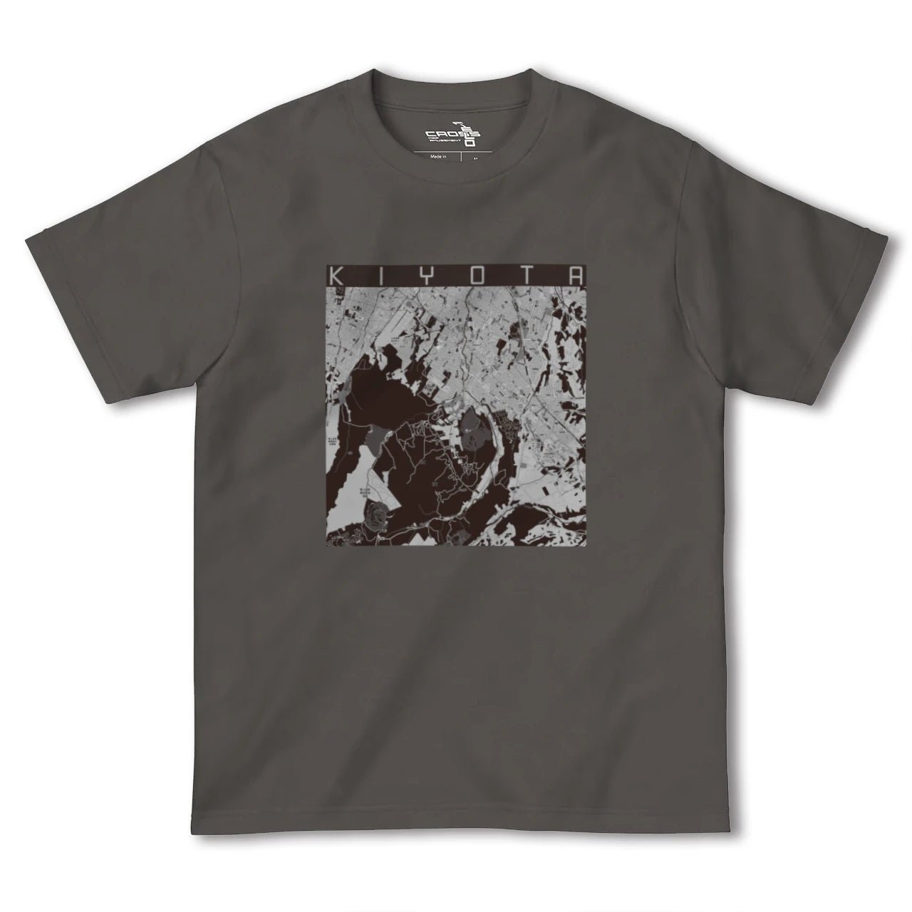 【清田(北海道)】地図柄ヘビーウェイトTシャツ