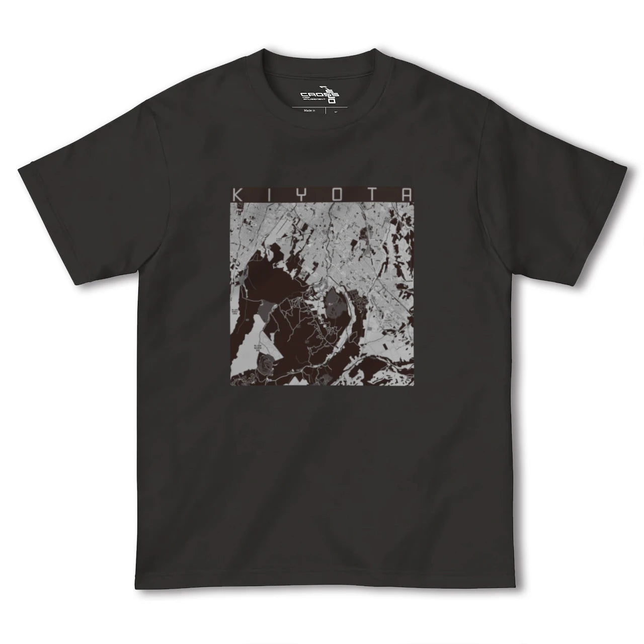 【清田(北海道)】地図柄ヘビーウェイトTシャツ